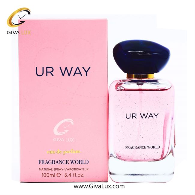  ادو پرفیوم  زنانه فرگرنس ورد اورجینال مدل Fragrance World Ur Way | یو آر وی رایحه مشابه جورجیو آرمانی مای وی  حجم  80 میل